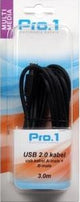 Enzo pro-1 cable USB a-macho -> b-macho 3 metros - 9280202