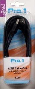 Enzo pro-1 cable USB a-macho -> b-macho 5 metros - 9280204