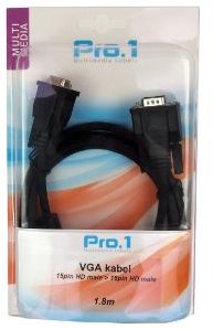 Cable vga enzo pro-1 macho -> macho 1,8 metros - 9276094