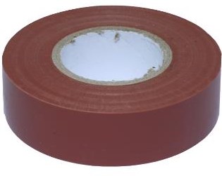 Cinta aislante de PVC Enzo 20m 19mm marrón 4140030