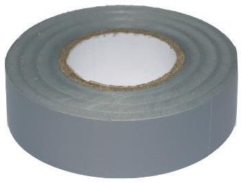 Cinta aislante de PVC Enzo 20m 19mm gris 4140060