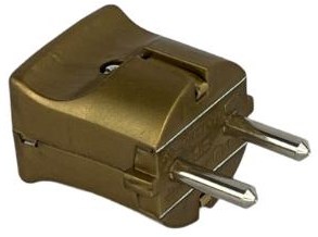 Enchufe con toma de tierra Enzo color bronce 6141022
