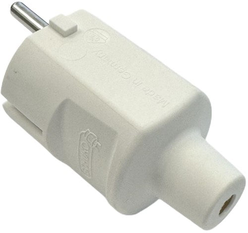 Enchufe con toma de tierra Enzo | con tul | blanco - 6141204