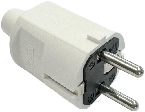 Enchufe con toma de tierra Enzo | con tul | blanco - 6141204