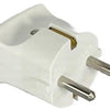 Enchufe de tierra Enzo acoplamiento polar blanco 6141021