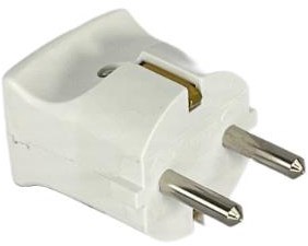 Enchufe de tierra Enzo acoplamiento polar blanco 6141021