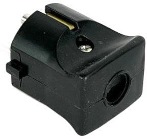 Enzo randaarde stekker zwart kopp 6141000