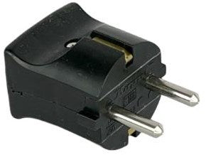 Enzo randaarde stekker zwart kopp 6141000