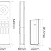 Telecomando Enzo rgb-cct | 2,4 g| 4 zone | design nero opaco | miboxer mi-light 2.0 | c5 | escl. 2 batterie AAA - LED0229