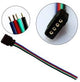 Conector enzo rgb hembra 4 pines cable 15 cm 4379945