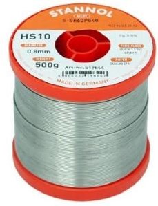 Nucleo in resina di stagno saldante Enzo stannol diametro 0,8 mm 500 gr - 6474980