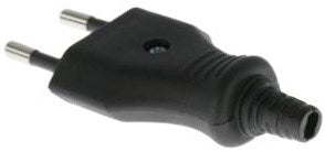 Enchufe Enzo de baja corriente negro 6140200