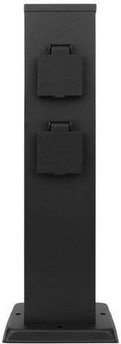 Presa Enzo doppia con chiave antispruzzo timer 5070110