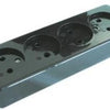 Enzo tafelcontactdoos 4v langwerpig zwart 6871160