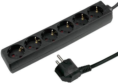Caja de mesa enzo 4v ra 3x1.5qmm 3 mtr negro 6872600