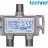 Enzo technetics esx-02 - distributore a due vie connettore F - 2074030