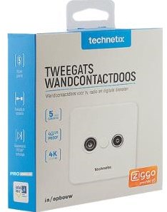 Enzo technetics tras-2000 - scatola finale radio TV da incasso o da superficie - 2074025