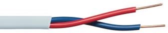 Enzo thermostat cable 2x0.6 qmm white round solid - 1381638