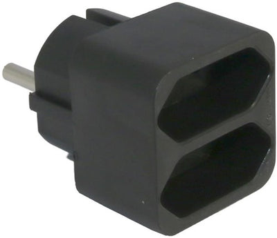 Spina adattatore euro bidirezionale Enzo nera 230v 6175890