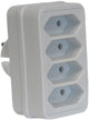 Spina Enzo quattro vie euro bianca - 6175910
