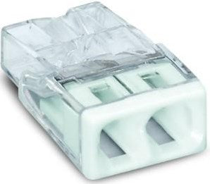 Morsetto per saldatura Wago 2 volte 0,5-2,5qmm tra bianco 2273-202 | 100 pezzi