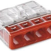 Enzo wago lasklem 4x0,5-2,5mm transrood ds100 4047225