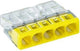 Morsetto per saldatura Wago 5 volte 0,5-2,5qmm tra giallo 2273-205 | 100 pezzi