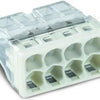 Abrazadera de soldadura Wago 8 vías 0,5-2,5 mm tra blanco 2273-208 | 50 piezas