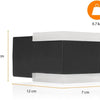Lampada da parete Enzo | nero | quadrato | LED da 8w | ip443000k | smartwares ool-50020 - a5019020