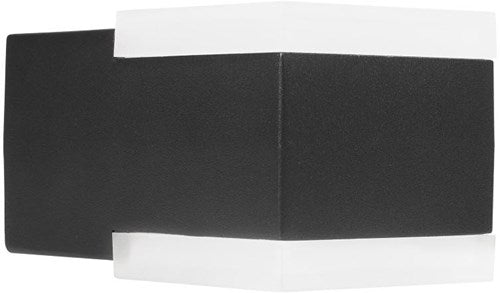 Lampada da parete Enzo | nero | quadrato | LED da 8w | ip443000k | smartwares ool-50020 - a5019020