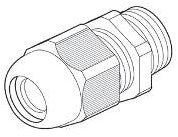 Enzo wartel pvc m16 grijs ip68 jsl per stuk 4084745