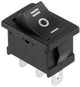 Interruttore basculante Enzo 1p on-off-on piccolo nero 7430705