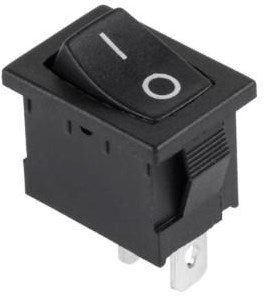 Interruttore basculante Enzo 1p on-off piccolo nero 7430710