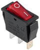 Interruptor basculante Enzo 1p on-off negro rojo iluminado 7430720
