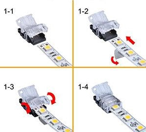 Enzo w.w. hippo quick connector voor strip 8mm ip65 4380100
