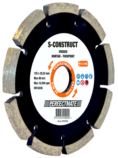 Taglierina per giunti Perfectmate 150 mm foro centrale 22,23 mm | 1 pezzo - epv0732