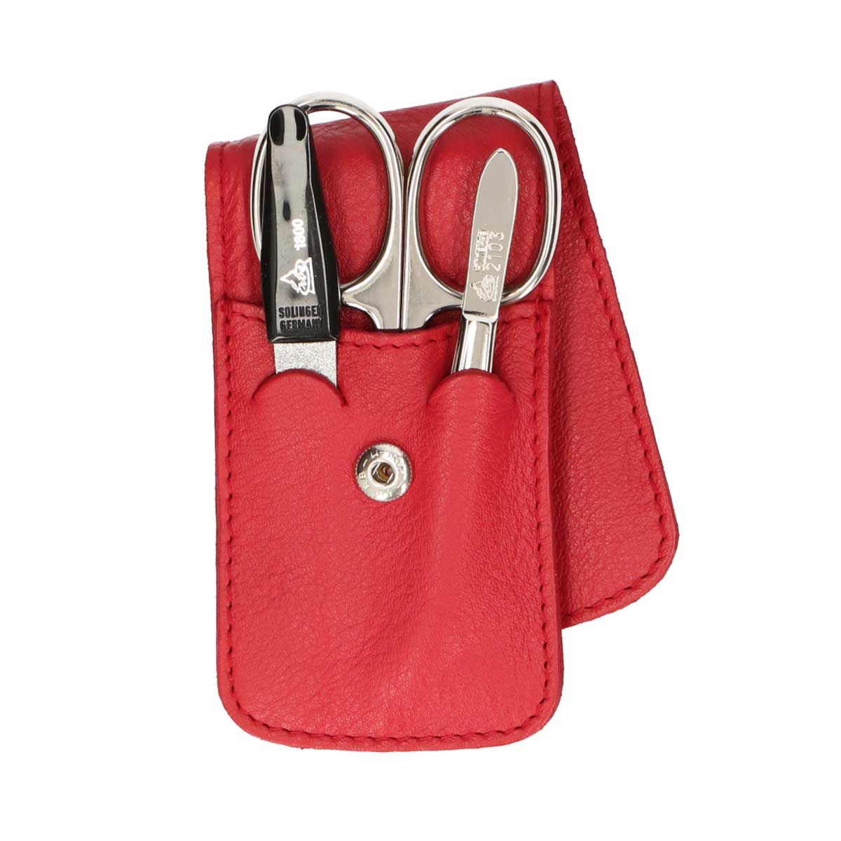 Erbe Solingen Erbe Solingen Manicure Manicure Penny con presionar el cierre del botón Rojo (erbe9014)