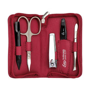 Erbe solingen 5-delige manicure etui rood (erbe9016) - afbeelding 1
