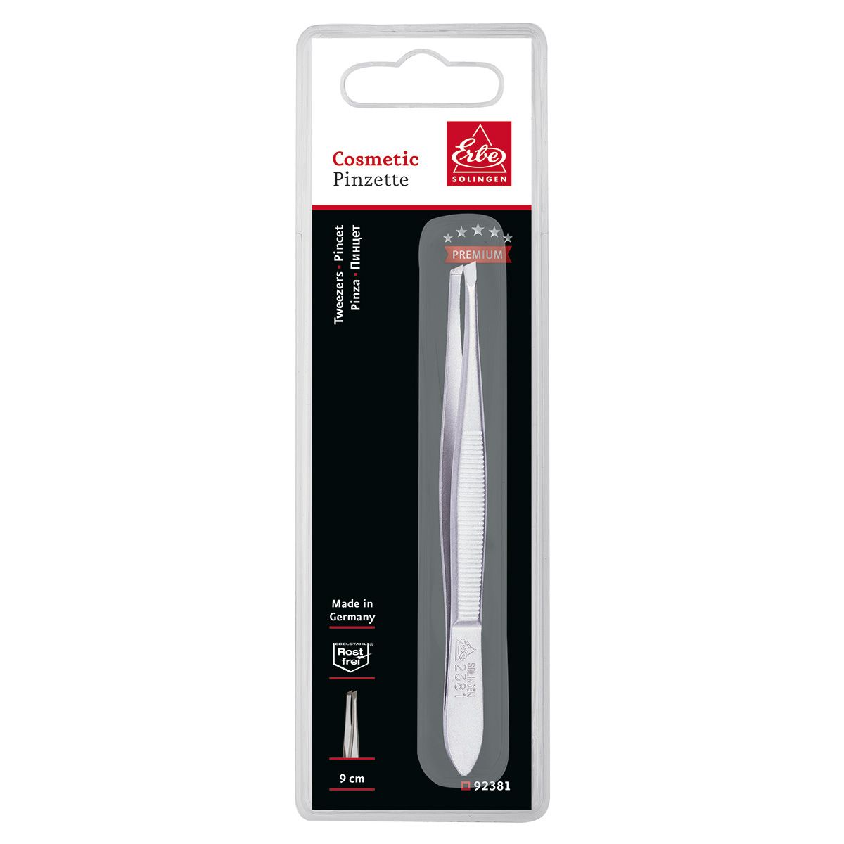 Erbe Solingen Erbe Solingen Pincet inclinado 9 cm (erbe92381)