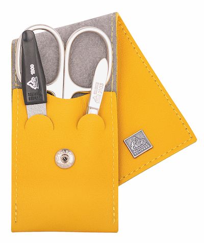 ERBE SOLINGEN ERBE SOLINGEN PENNY MANICURE in 3 parti con Mustard Button Snap Yellow (ERBE9671)