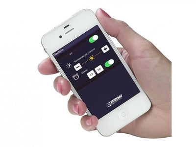 Eurom heat and beat bluetooth terrasverwarmer grijs - 334586