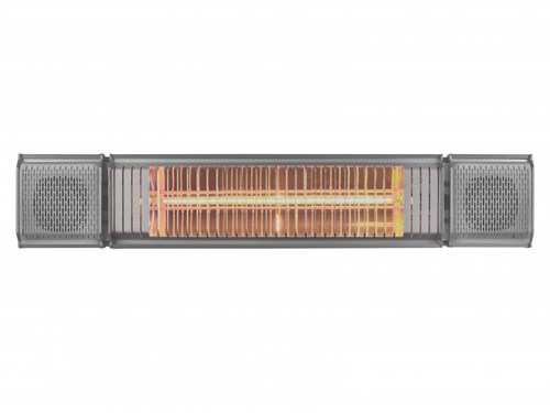 Eurom heat and beat bluetooth terrasverwarmer grijs - 334586