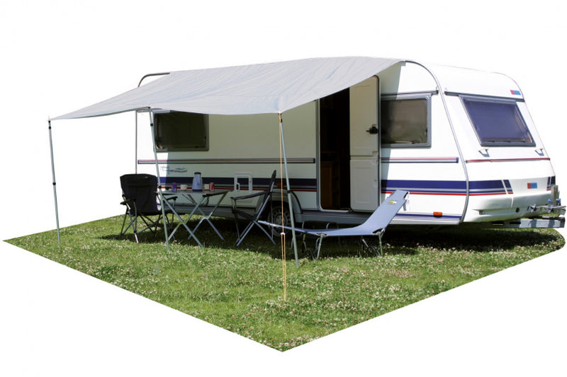 Eurotrail Luifel Caravan 300 x 240 cm Polyester Grey 2 bastoncini