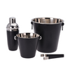 Excelente Housware Housware de 4 piezas Cóctel Juego de acero sin manchas Matte Negro