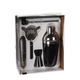 Eccellente set di shaker per cocktail casalinghi nero da 5 pezzi
