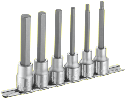 Expert by facom set di chiavi a bussola esagonali lunghe 1 2 | 6 pezzi | e032941 - e032941