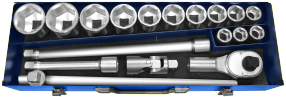 Expert by facom set di prese metriche 3 4 | 18 pezzi | incl. caso | e194683 - e194683