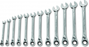 Juego de llaves combinadas con trinquete Expert by Facom | 8 a 19 mm | 12 piezas | e111106 - e111106