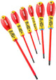 Expert by facom set 6 geïsoleerde schroevendraaiers sleuf pz - e160911