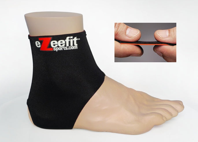 Calzini alla caviglia Ezeefit per punti di pressione anti-blisters 1 mm di dimensioni nere 41-44